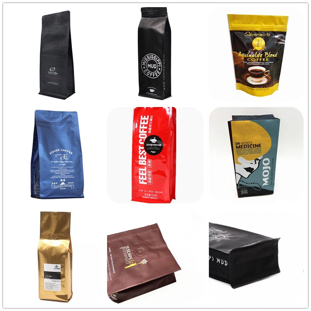 Aluminum Foil Ziplock Vacuum Rice Coffee Tea Cookies Chips Food Storage Safe Plastic Packaging Pouch Packing Bag