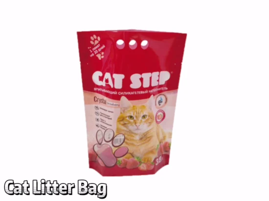 Bolsa de arena para gatos de plástico compuesto de 10 l con impresión personalizada
