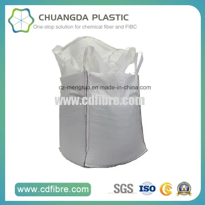 Big Bag FIBC de 4 o paneles en U con bucles de costura lateral Saco a granel industrial de PP