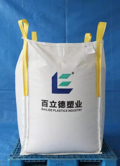 1 tonelada Big Bag 1250kgs Super Sack Bolsas a granel de polipropileno 1,5 toneladas Sling Tote Bag 4 paneles FIBC Jumbo Bag para asfalto