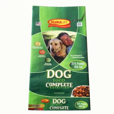 El SGS certificó el bolso tejido laminado BOPP de la alimentación del embalaje 25lb 50lb BOPP del animal para la comida para mascotas del perro